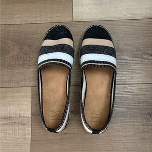 INC International Concepts Black and Cream Espadrilles
